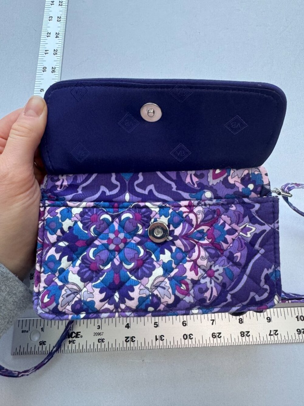 Vera Bradley Deluxe All Together Crossbody or Wristlet Amethyst Purple RFID - Picture 3 of 5